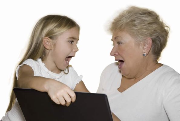 Бабуля в интернете